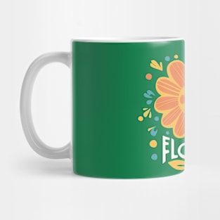 Funny Flower Cartoon Flourish Mug